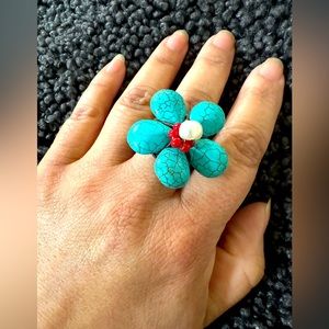 Artisan statement ring made in Mexico, 7